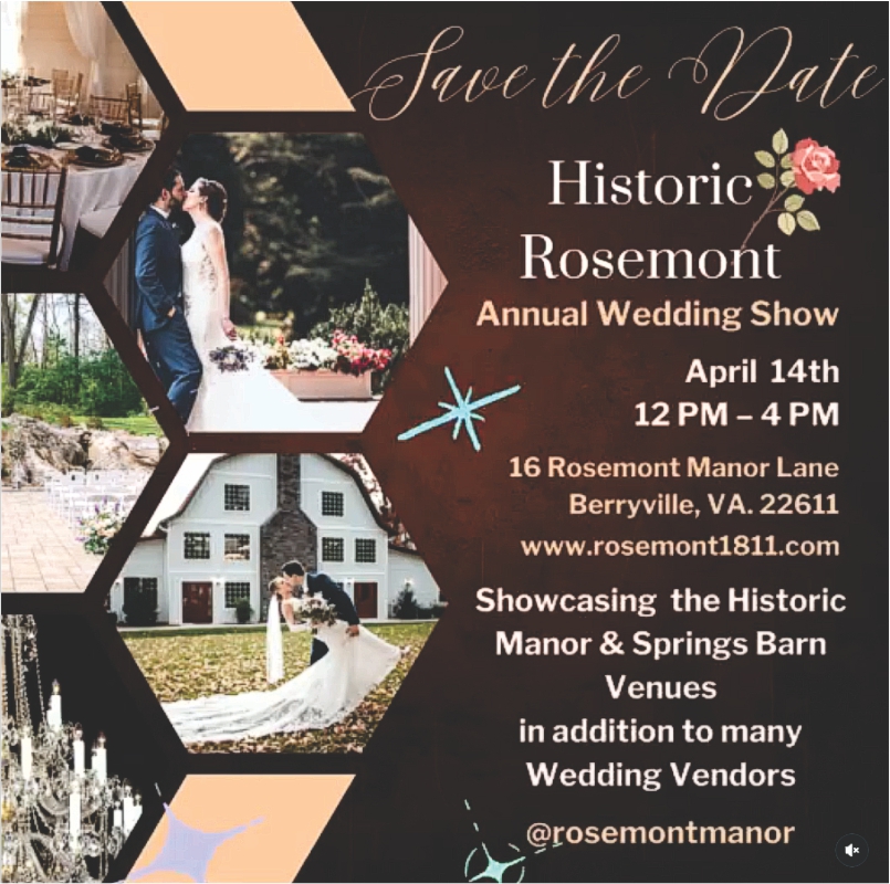 Historic Rosemont 2024 Bridal Show Graphic